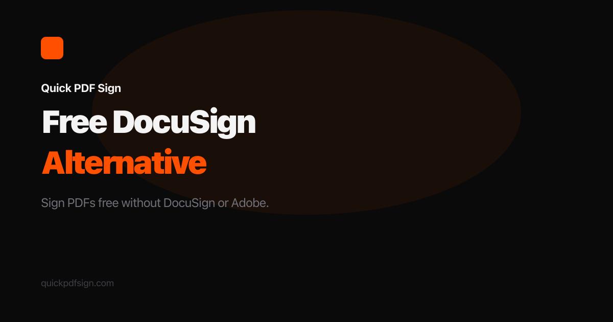 Sign PDFs for Free Without DocuSign