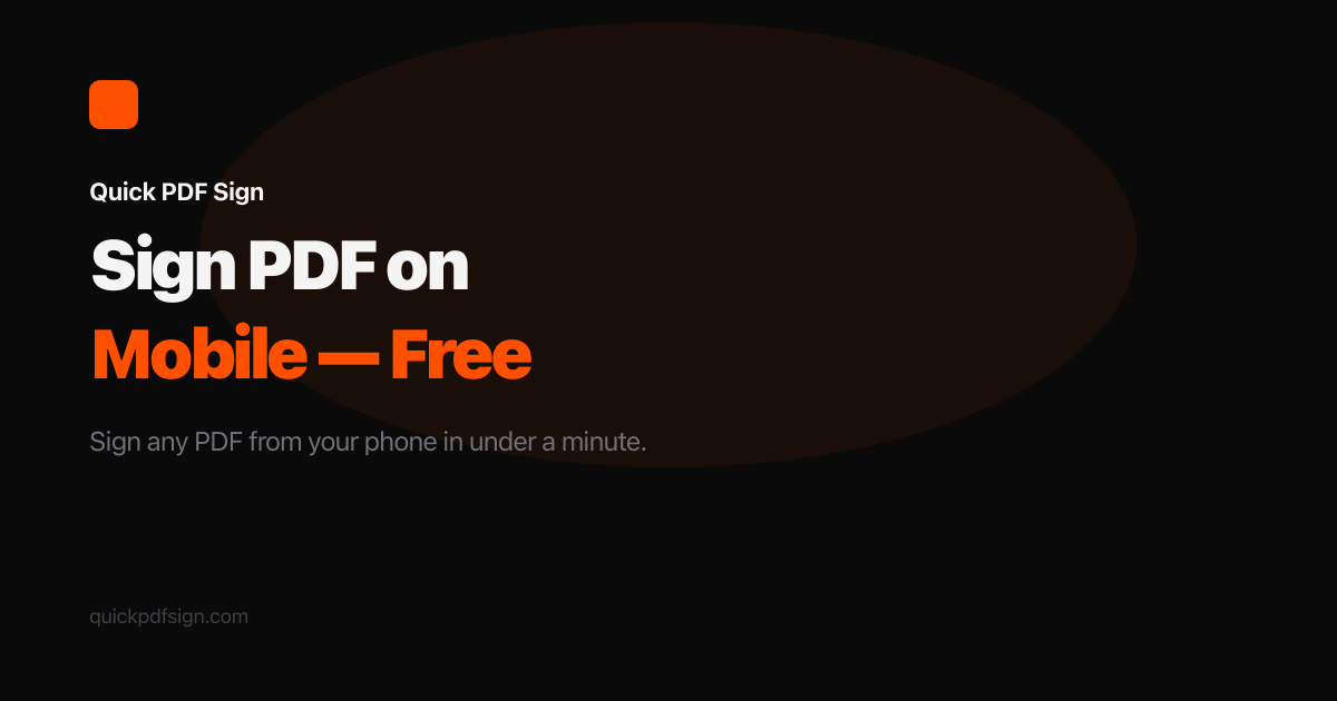 How to Sign a PDF on Mobile (iPhone and Android)