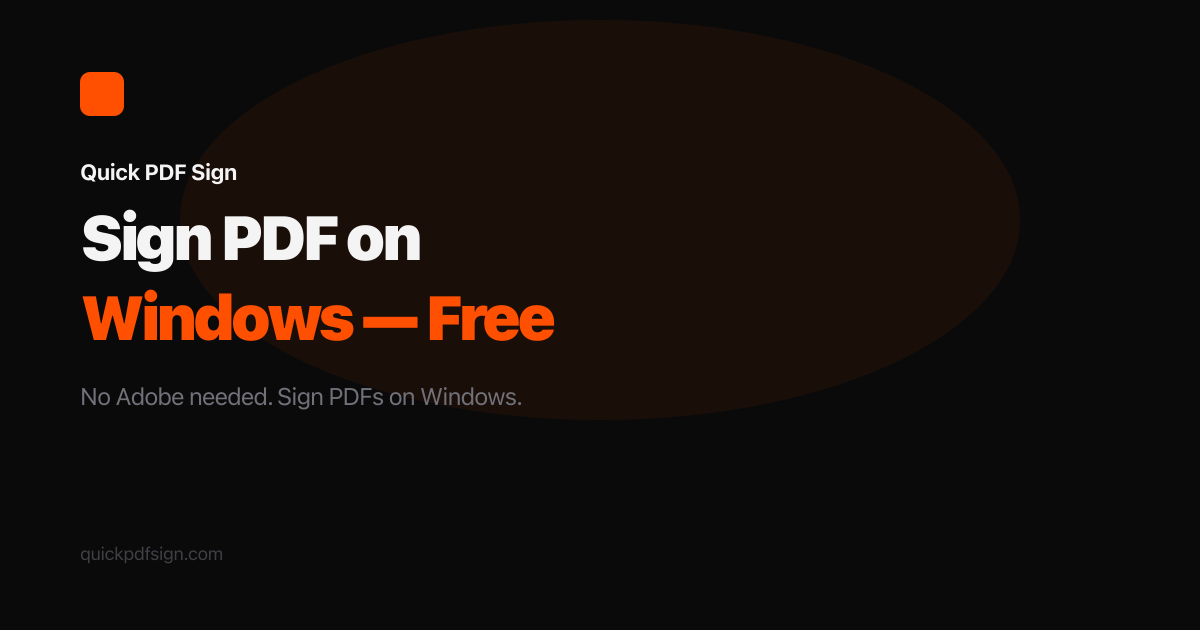 How to Sign a PDF on Windows 10 and 11 (Free)